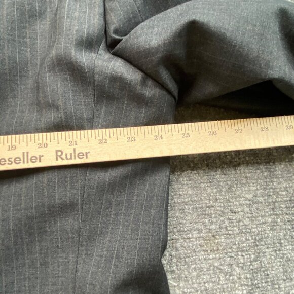 Luca Rossi ItaliaSuit Jacket Mens 46L Gray Pinstripe 150'S Hightech Fabric - Picture 13 of 16